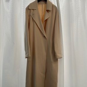 Uniqlo cream wool coat